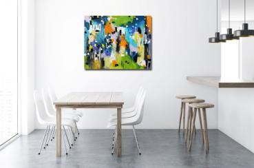 abstrakt expressive malerei kaufen grün - 1406